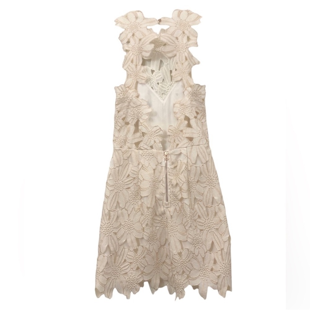 Free People + Saylor Jessa Foil Lace Dress Womne's Small - Picture 9 of 11